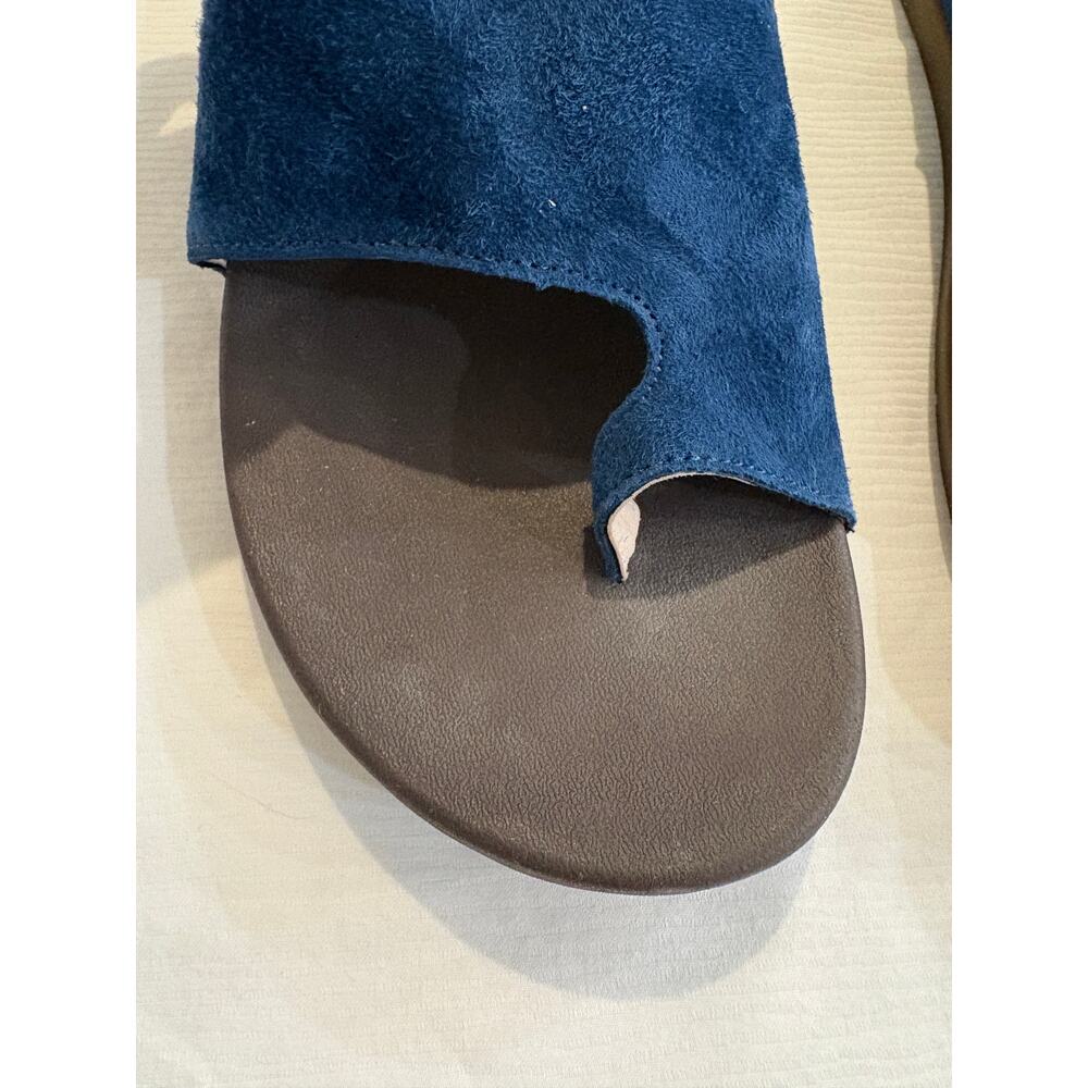 Revitalign Women's Sandbridge Arch Support Slides Marine Blue Microsuede 10B - Picture 5 of 12